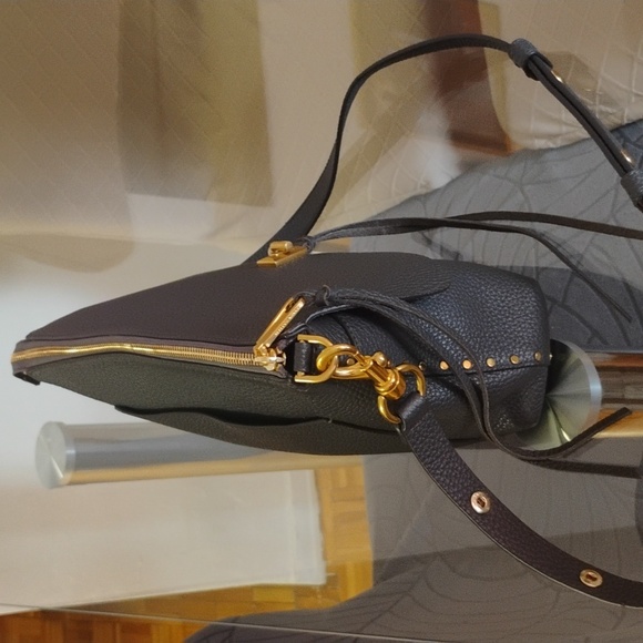 Rebecca Minkoff Grey Leather Crossbody Bag/Shoulder Bag - Picture 3 of 10